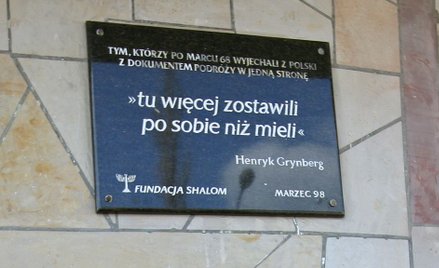 Apelują o bojkot ochodów Marca'68 organizowanych przez Towarzystwo Społeczno-Kulturalne Żydów