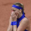 French Open - zwycięski powrót Kvitovej po zranieniu w napadzie