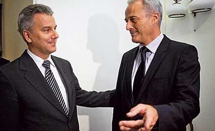 Minister infrastruktury Cezary Grabarczyk (z lewej) i niemiecki minister transportu Peter Ramsauer s