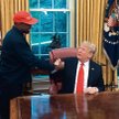 Kanye West, gdy popierał Donalda Trumpa. Latem zdystansował się od niego, zapowiedział, że będzie w 