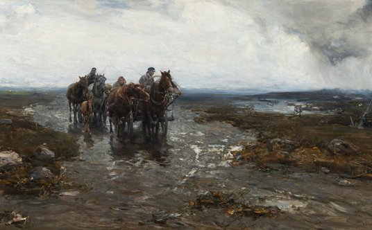 Alfred Wierusz-Kowalski, „Nadchodząca burza”.