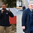 Prezydent m.st. Warszawy i wiceprzewodniczący Platformy Obywatelskiej Rafał Trzaskowski (L) oraz red