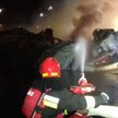Warszawa: Pożar barki na Wiśle wywołany podpaleniem?