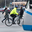 Mandaty dla rowerzystów na przejściach dla pieszych