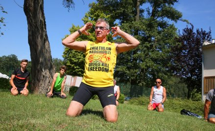 Antonin, (woj. wielkopolskie), 05.08.2022. Trening z polskim triathlonist¶, byłym mistrzem úwiata w 