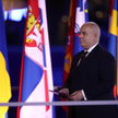 Jacek Sasin przemawia podczas ceremonii otwarcia III Igrzysk Europejskich Kraków-Małopolska