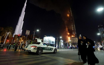 Adress Hotel Downtown płonął tuż obok najwyższego budynku świata