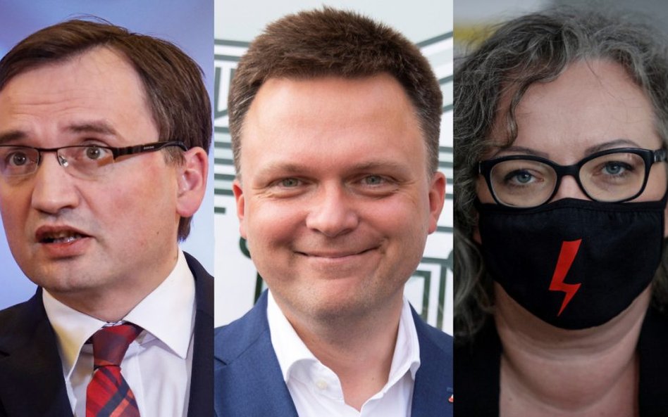 Rok 2020: Ziobro, Hołownia, Lempart i gwiazdki