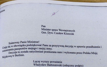 Jeden z dokumentów znalezionych w domu szefa MSW z lat 80. gen. Czesława Kiszczaka. 24 lutego Instyt