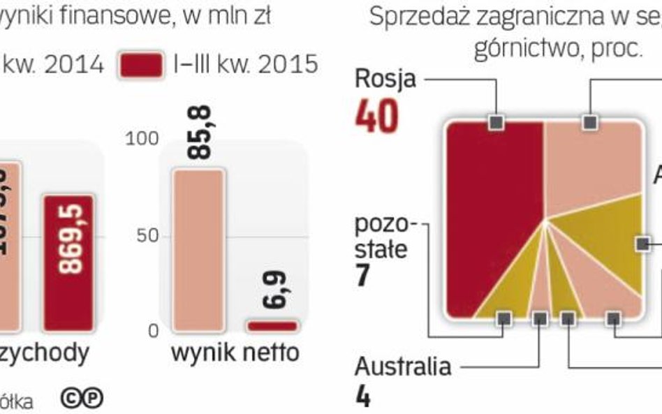 Zysk grupy mocno się skurczył