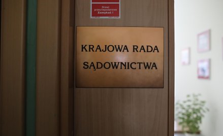 Policja w siedzibie Krajowej Rady Sądownictwa