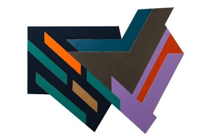 Frank Stella, Bogoria IV, 1971, technika mieszana, kolekcja Ralpha DeLuki © 2015 Frank Stella / Arti