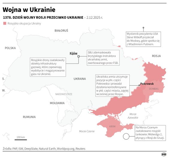 Tak wyglądała sytuacja na froncie w 1378 dniu wojny