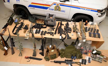 Broń skonfiskowana aresztowanym