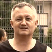 Dariusz Kwaśniewski podczas kręcenia spotu wyborczego