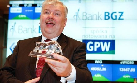 Prezes Jacek Bartkiewicz podczas wczorajszego debiutu