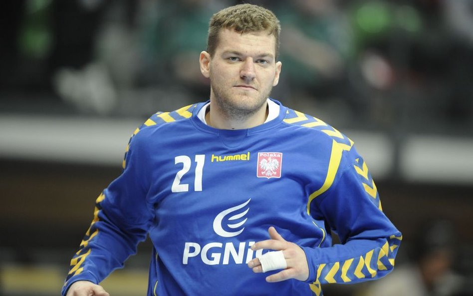 Adam Malcher w meczu ze Słowenią w eliminacjach Mistrzostw Europy 2012 (Zielona Góra 2011 r.)