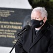 Prezes PiS Jarosław Kaczyński podczas uroczystości w Starachowicach, w przeddzień 9. rocznicy śmierc