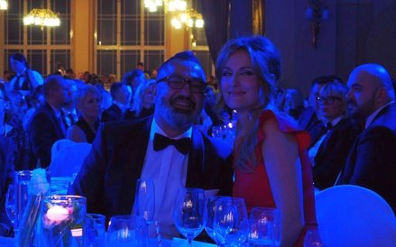 Bohater wieczoru - Imed Jeddai z żoną