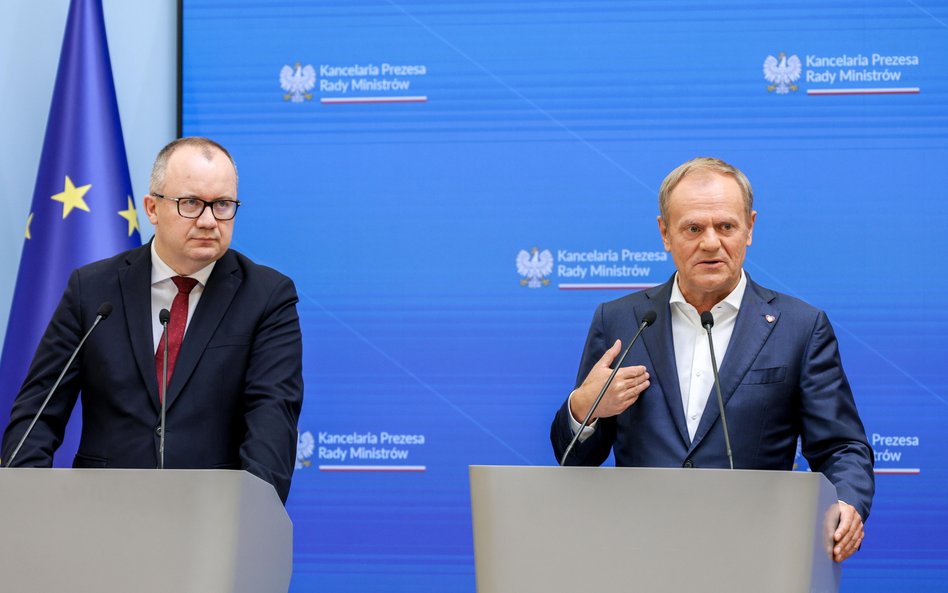 Premier Donald Tusk i minister sprawiedliwości Adam Bodnar