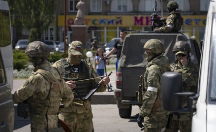 Rosyjscy żołnierze w Melitopolu