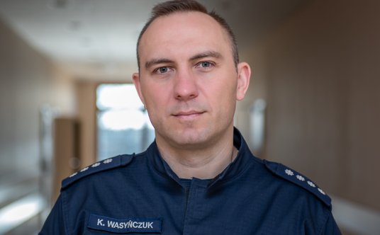 nadkom. Krzysztof Wasyńczuk, koordynator - rzecznik prasowy Wyższej Szkoły Policji w Szczytnie.