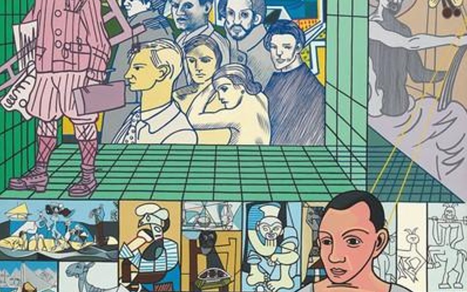 ERRO, Hołd dla Picassa, 1982 Farba alkidowa na płótnie