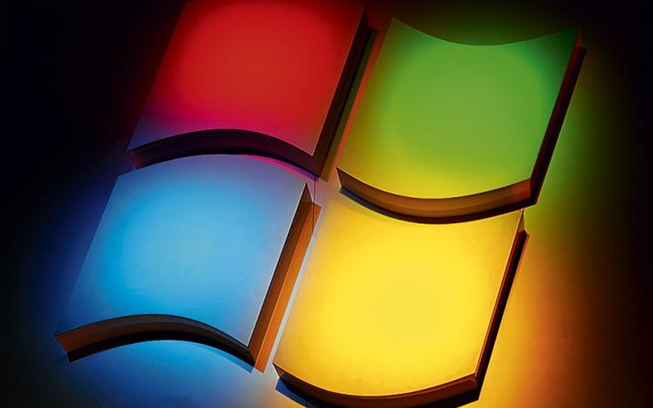 Najbardziej znanym znakiem Microsoftu jest logo flagowego Windowsa