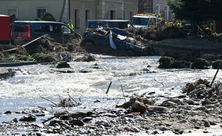 Miasto Stronie Śląskie po powodzi.