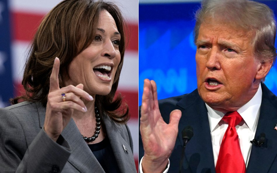 Kamala Harris i Donald Trump. Analiza sondaży wskazuje na niewielką przewagę kandydatki Demokratów