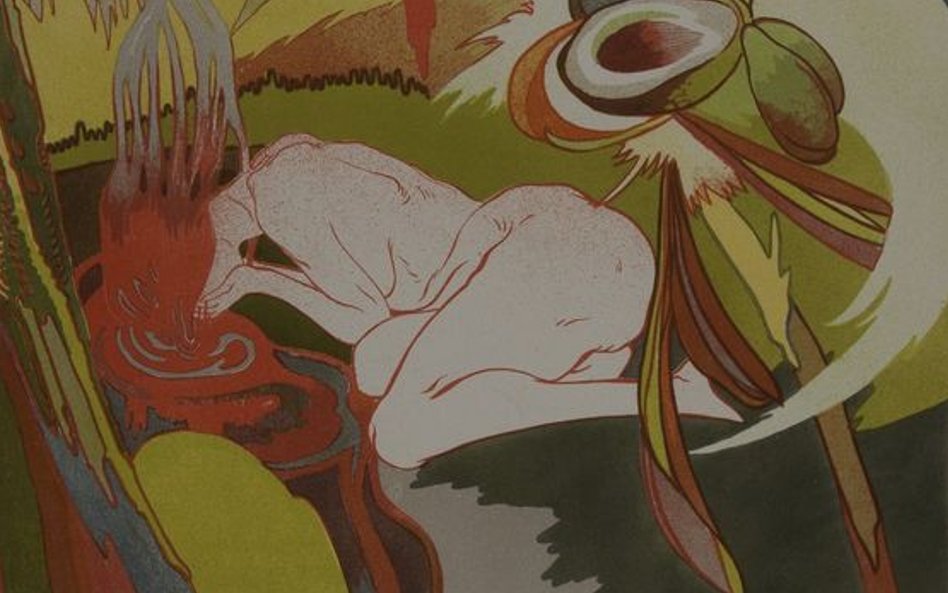 6. Georges de Feure, La source du mal – Femme se mirant dans l’eau / Źródło zła – Kobieta przeglądaj