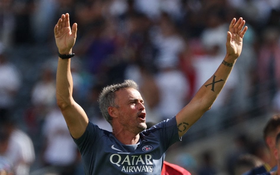 Trener PSG Luis Enrique