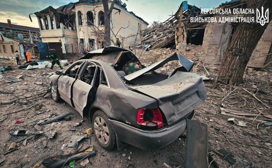 Zniszczenia w Chersoniu