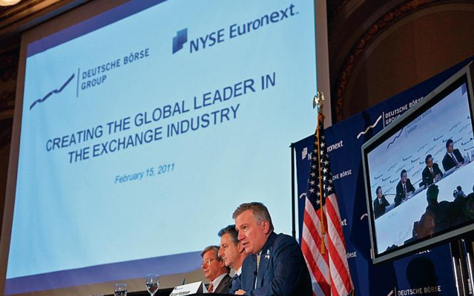 Giełdowa megafuzja. Amerykańsko-europejska grupa NYSE Euronext i niemiecka Deutsche Boerse połączą s