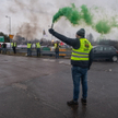 Protest rolników przed polsko-ukraińskim przejściem granicznym w Zosinie
