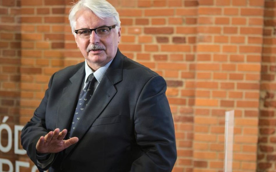 Szef MSZ Witold Waszczykowski