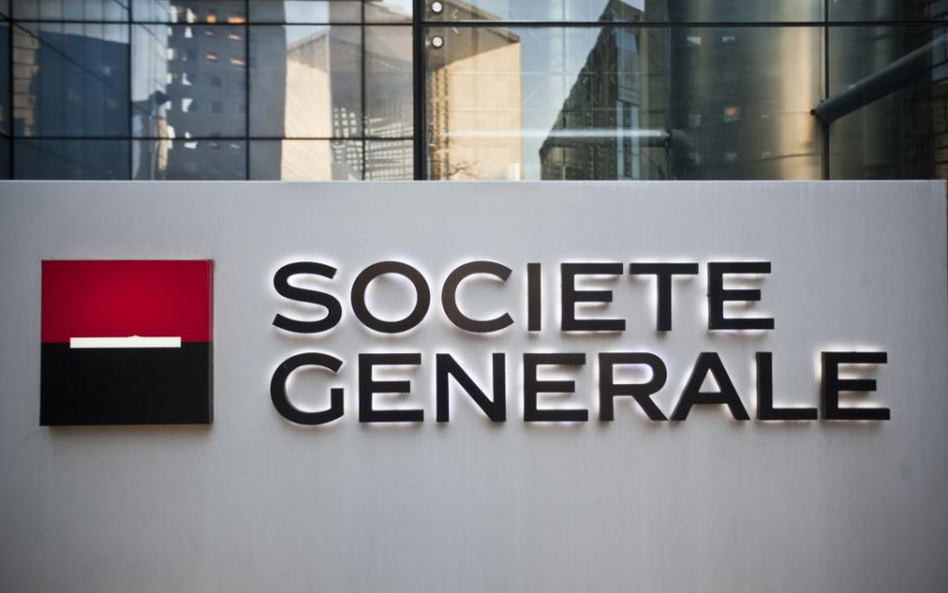 Societe Generale zarobił 89 proc. mniej, kurs w dół
