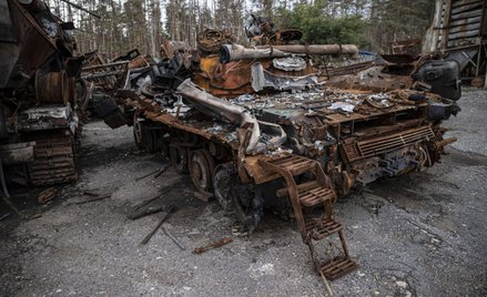 Zniszczony rosyjski sprzęt pod Łymanem