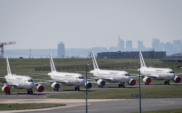 Uziemione samoloty Air France na paryskim lotnisku im. de Gaulle'a