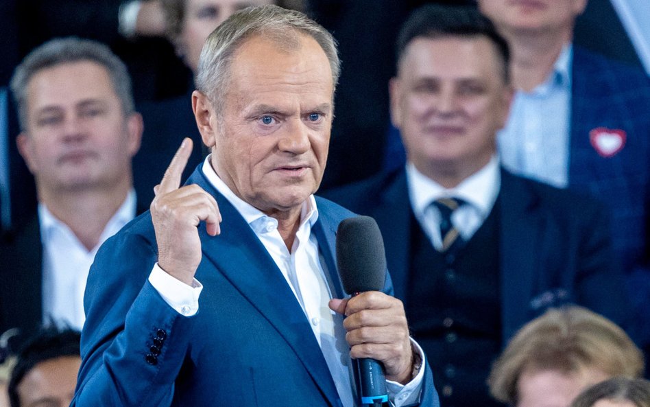 Donald Tusk podczas konwencji Koalicji Obywatelskiej zapowiedział nową strategię migracyjną; Warszaw