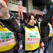 Protesty zwolnionych w Japonii pracowników