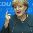 Wyraźnie zadowolona Angela Merkel na wczorajszej konferencji prasowej.