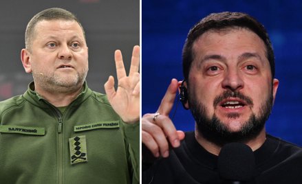 Gen. Walerij Załużny i Wołodymyr Zełenski