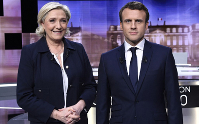 Marine Le Pen i Emmanuel Macron