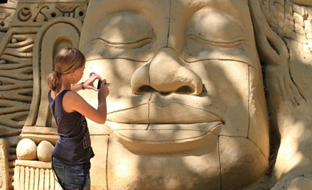Budda na czeskiej plaży