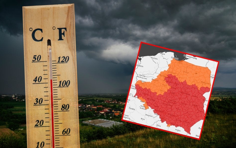 IMGW ostrzega przed burzami i upałem prawie w całej Polsce