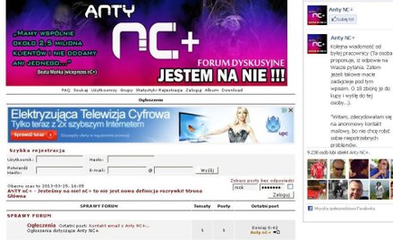 Internauci krytykują w sieci nC+