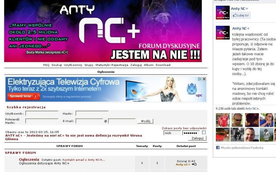 Internauci krytykują w sieci nC+