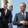 Karol i Marta Nawroccy i Donald Tusk