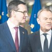 Premier Mateusz Morawiecki i były premier Donald Tusk chętnie przerzucają się wzajemnie odpowiedzial